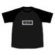 もみじの「邪気眼」 ラグランTシャツ / BLACK